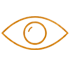Logo de un ojo dorado para representar la visión de Biozen Nature